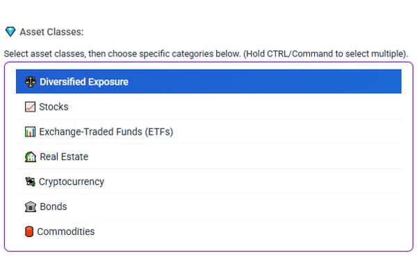 portfoliogpt select preferred assets